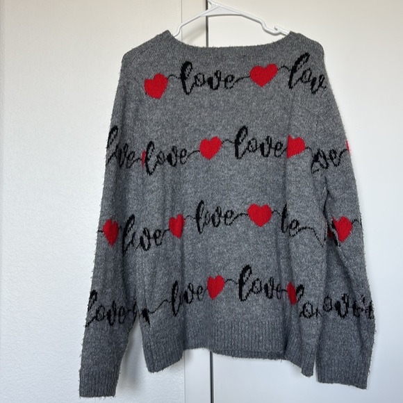 Cupcake and Cashmere Love & Hearts oversized sweater Size XL - Picture 4 of 6